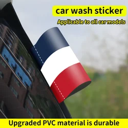 France Flag Logo Stickers Car Window Trunk Label Wash Label Sticker Decal Waterproof Sunscreen Decor Sticker Auto Accessories