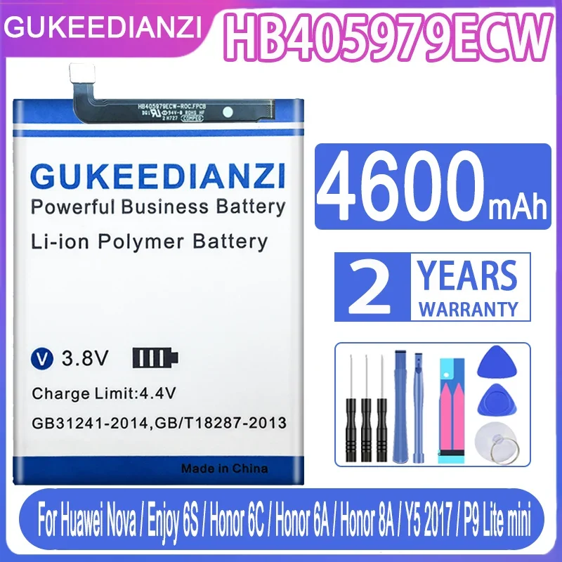 GUKEEDIANZI Battery HB405979ECW For Huawei Nova CAZ-AL10 CAZ-TL00 CAZ-TL10 Enjoy 8e Lite DRA-AL00 6S DIG-AL00 Y6 Pro Y6Pro