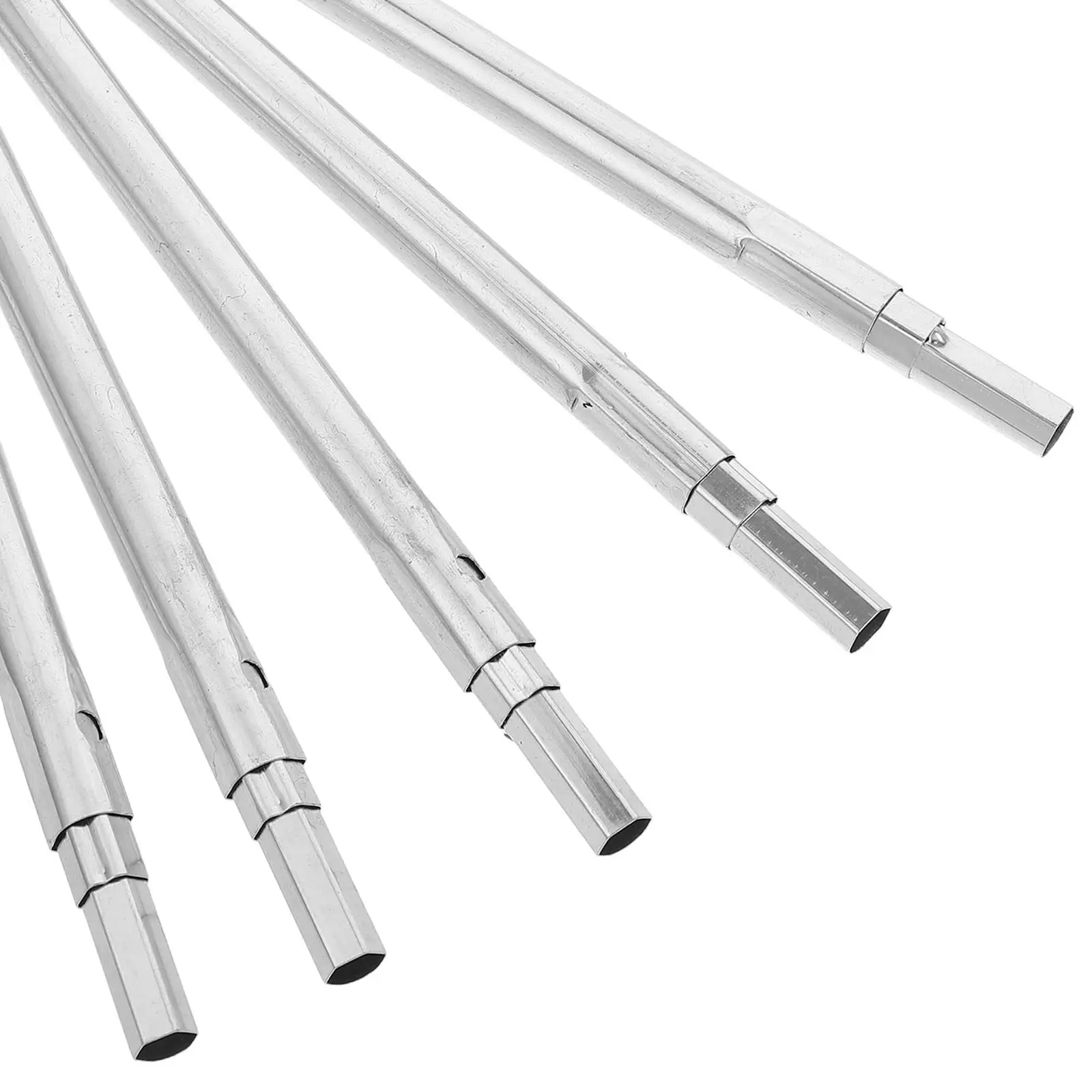 5Pcs Heavy Duty Folding Umbrella Telescoping Center Shaft Pole Replacement Outdoor Umbrella Rod Repair Parts Portable view 3
