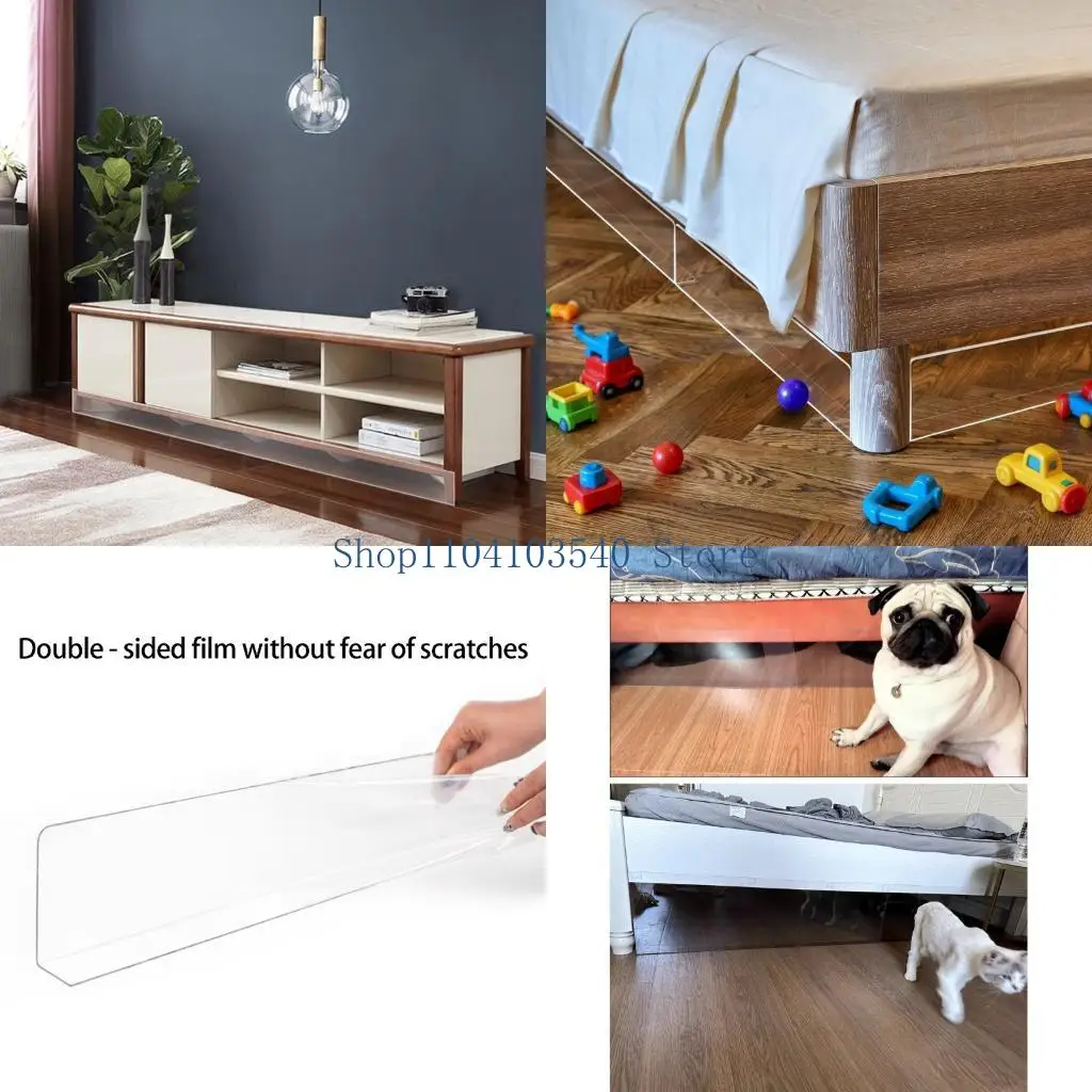02DC 10 Piece Strong PVC Shelf Edges Clear Plastic Shelf Dividers 400Mm for Storage