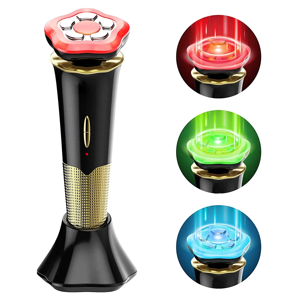 4 في 1 EMS RF LED آلة شد الجلد تنطبق على مدلك الوجه مكافحة الشيخوخة شد الوجه الرعاية المهنية مكافحة الشيخوخة آلة