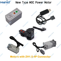 MOC Power Functions Tech Parts Building Block Buggy Motor 5292 M/L Motor 8883 88003 Classic AAA Battery Box 88000 Extension Cord