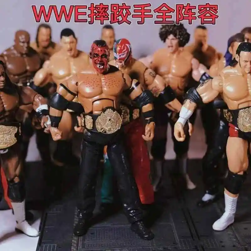 Ensemble de figurines d'action WWE de lutte-John Cena le Undertaker Rey Mysterio, modèles de statues en PVC, jouets à collectionner pour garçons