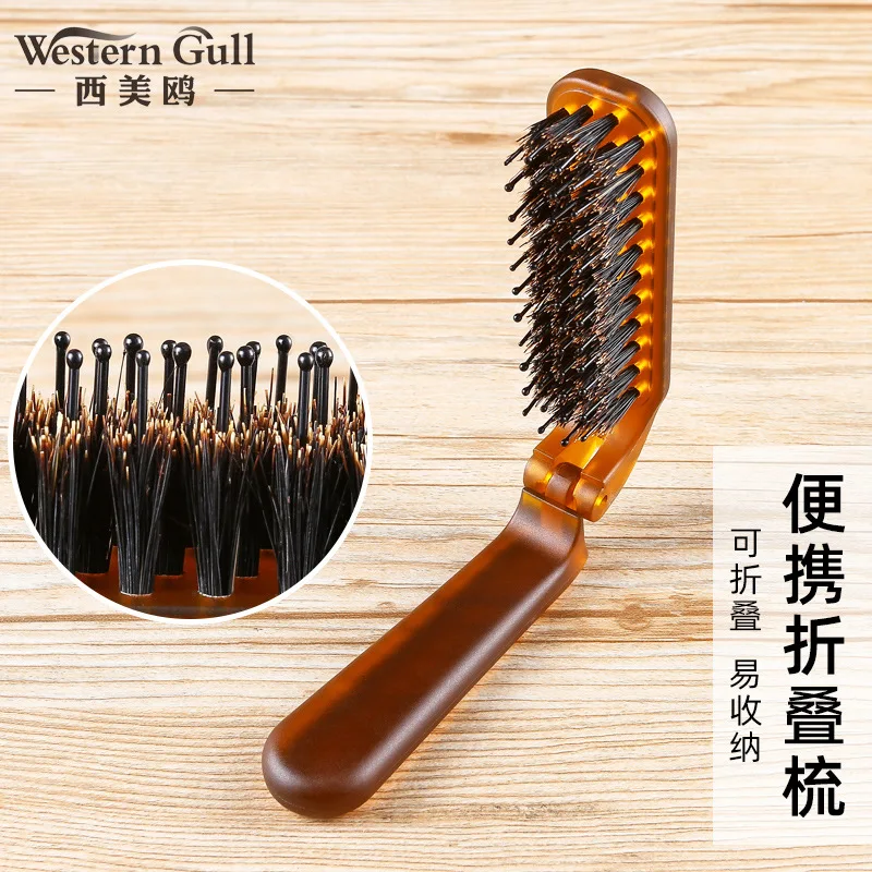 100Pcs Foldable Bristle Comb Portable Travel Foldable Comb For Curly Hair Carry Small Massage Comb For Men And Women