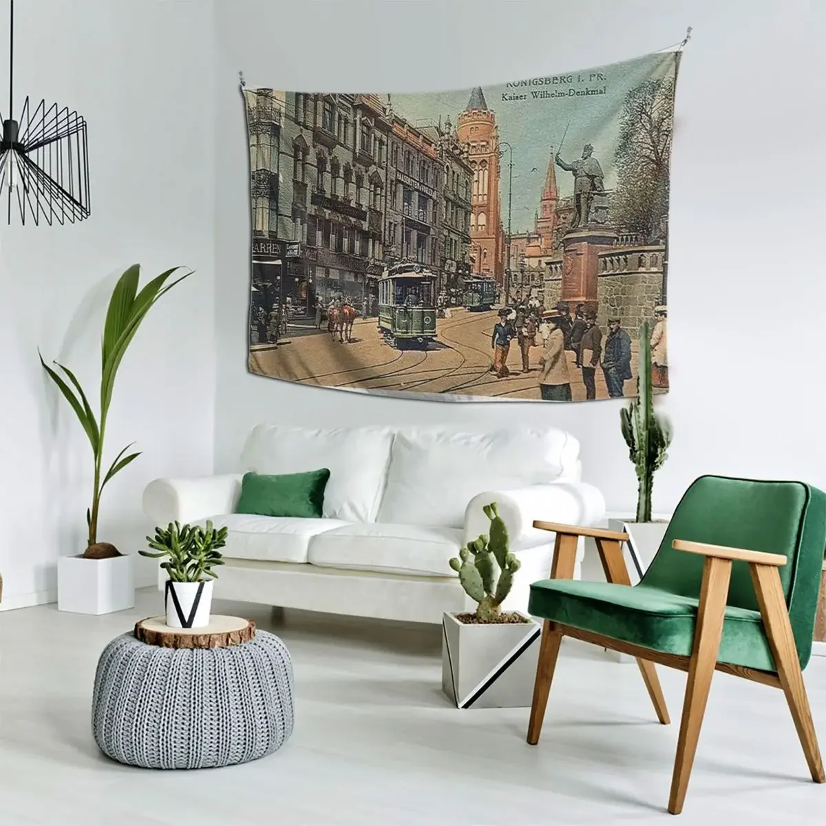 

Knigsberg in Preussen...street scene 1895 Tapestry Home Decoration Accessories Decoration Bedroom Wall Hanging Wall Tapestry