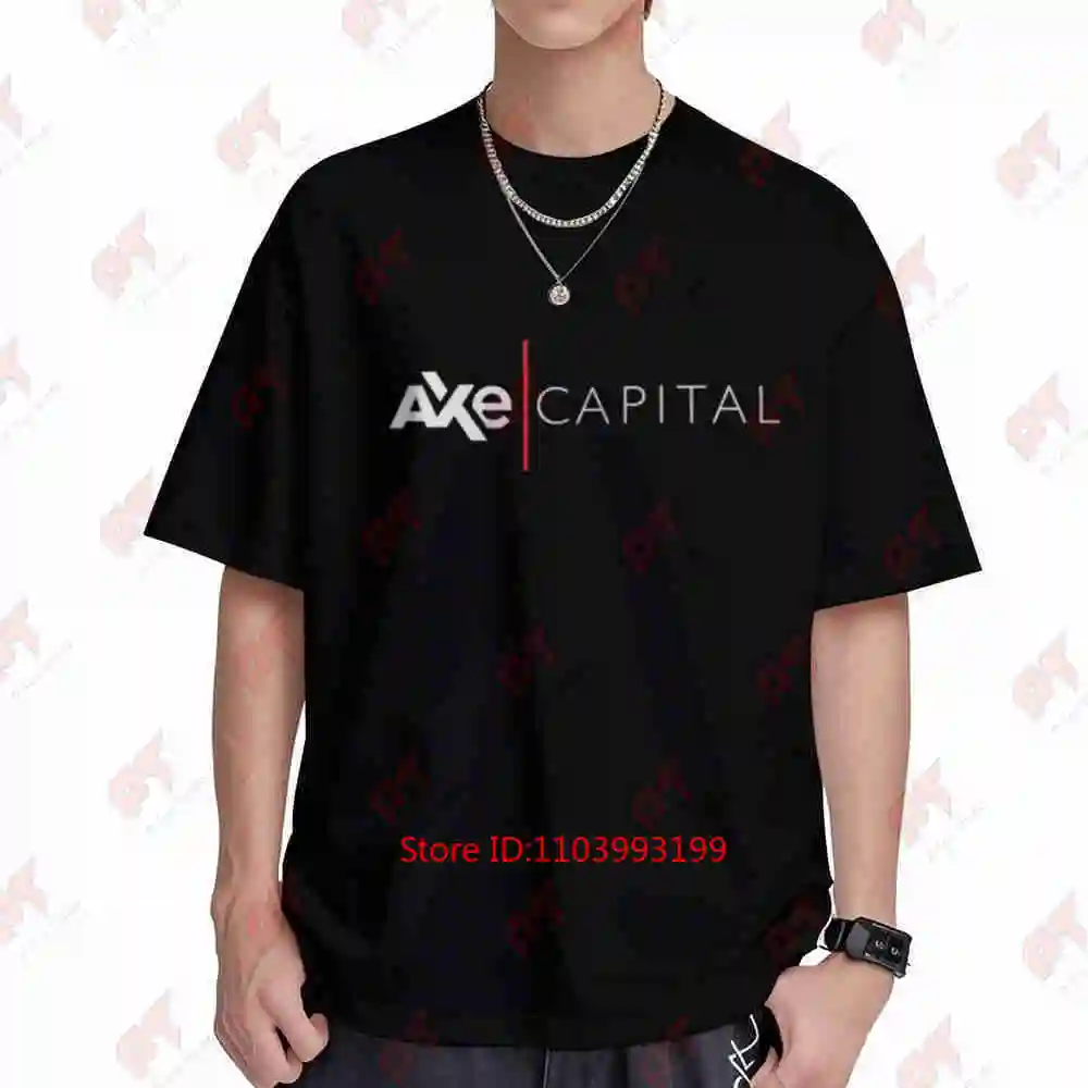 Billions TV Show Axe Capital Corporate Logo Short Sleeve Tee 100% Cotton T-Shirt