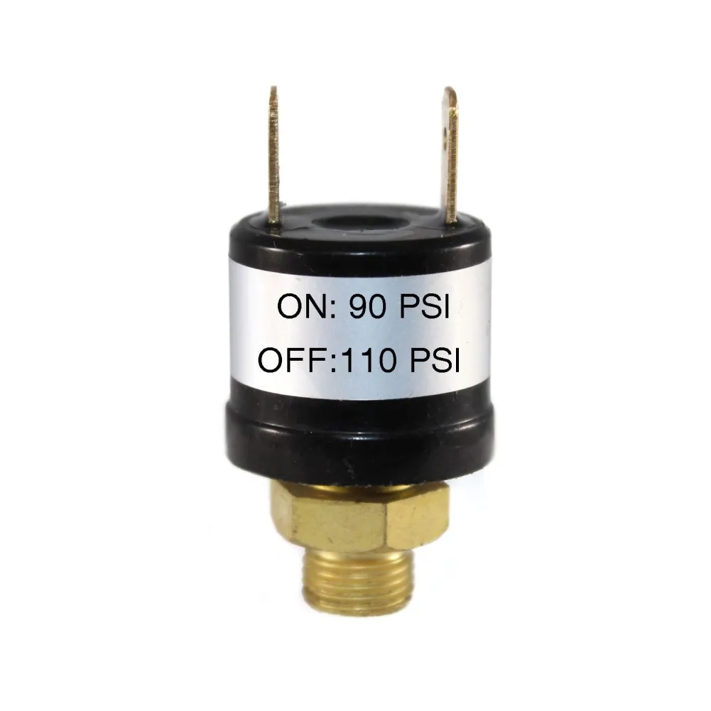Pressure Control Switch Valve for 12V and 24V Air Compressors 1pc with 1/8 inch NPT for Optimal Pressure Regulation
