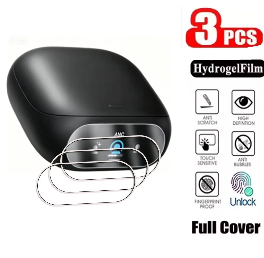 3PCS HD Vollhydraulische Hydrogel-Folie für Anker Soundcore Liberty 5 Pro Ohrhörer Displayschutzfolie