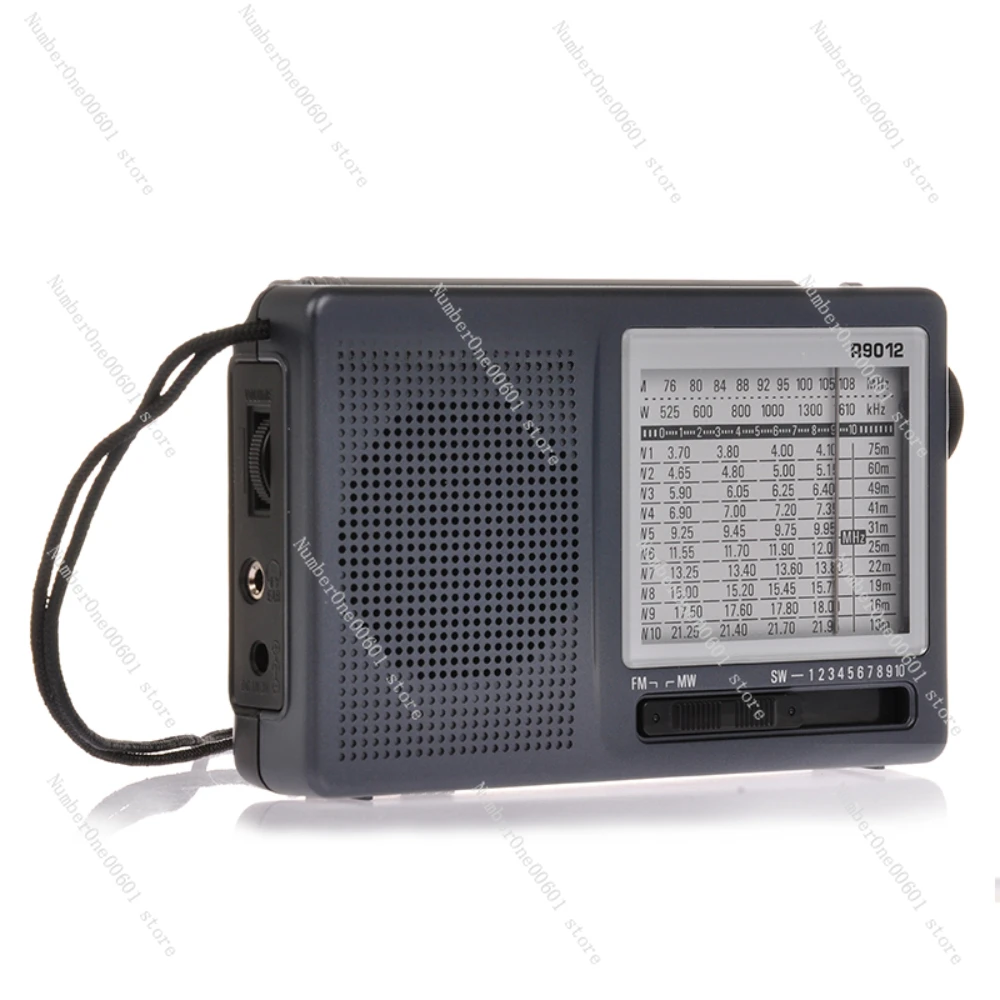 R-9012 FM/AM/SW Radio 12 Bands Portable Receiver Radio High Sensitivity Selectivity Low Noise FM/AM/SW Radio