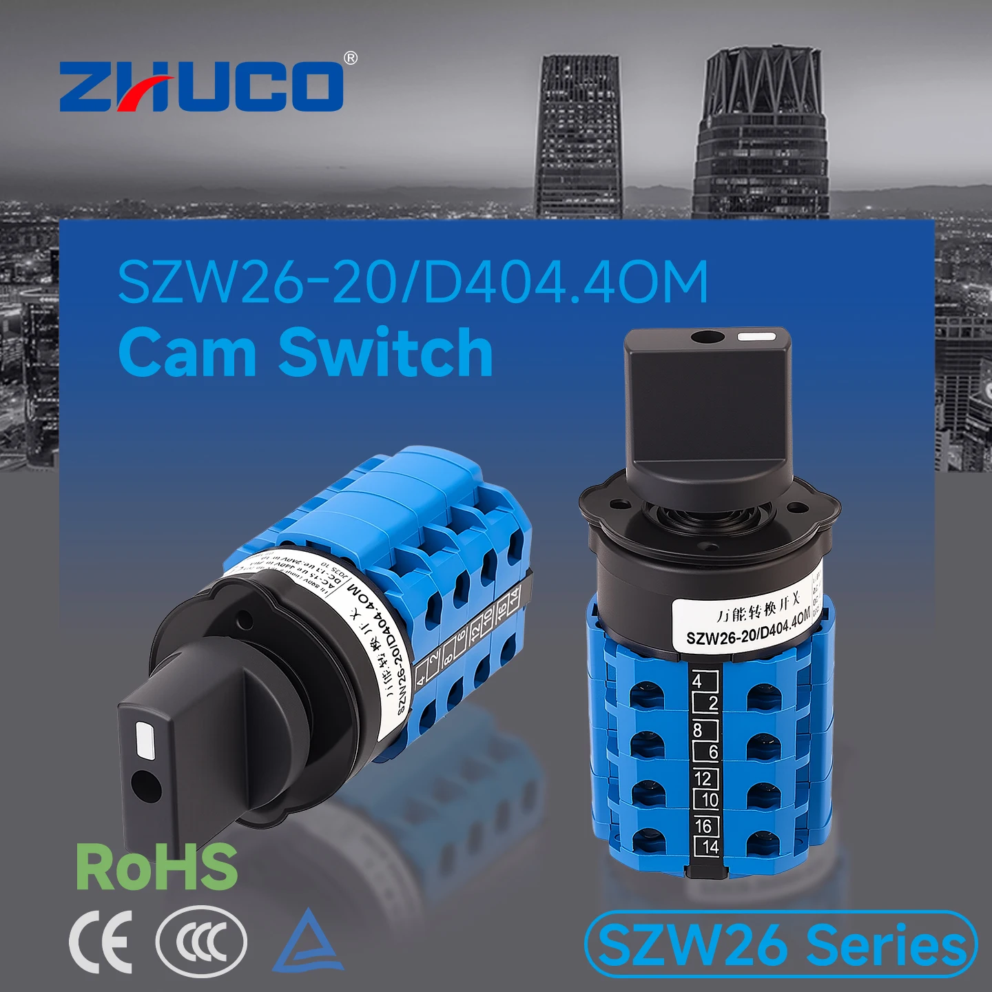 Industrial Tools - Sakelar Pemilih Posisi Zhuco 2/3 20A