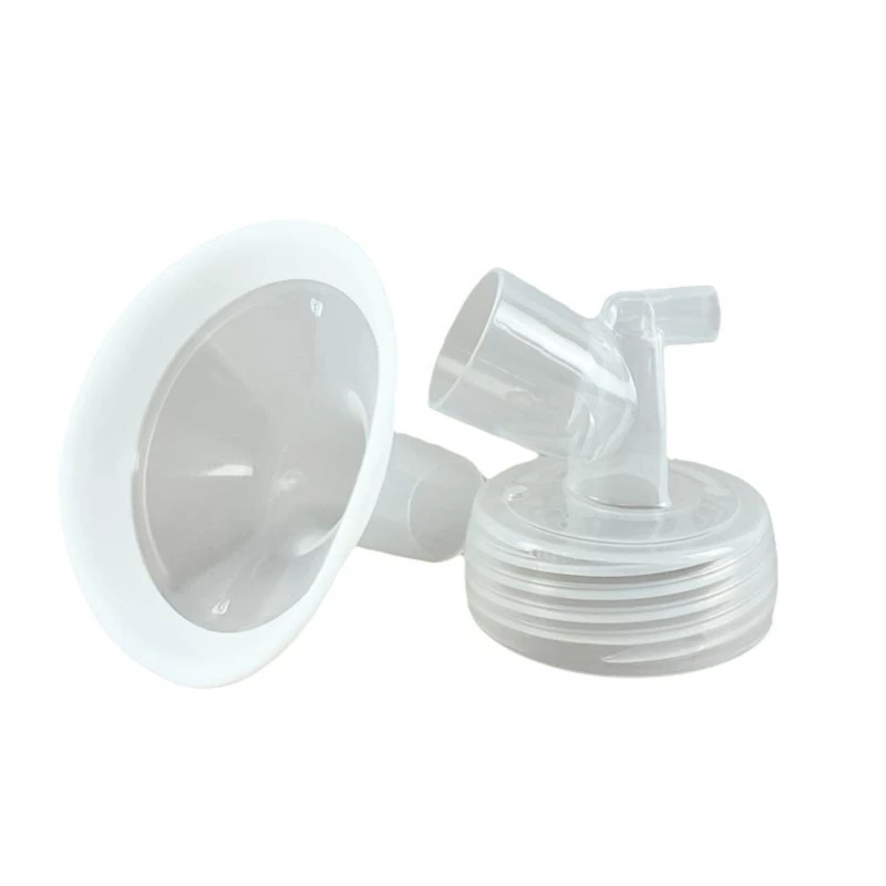 Electric Breast Flange Set Flange Insert Shield with Connector Valves Breastpump Part Accessories 21/24mm top quality