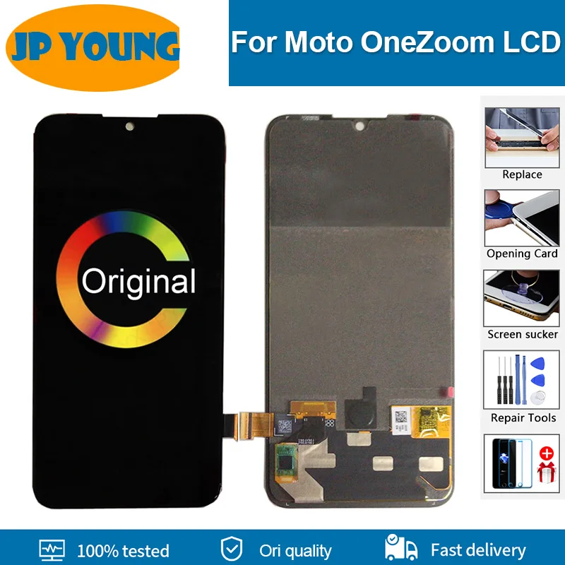 

Original 6.39"For Moto One Zoom XT2010 Xt12010-1 Lcd Screen fingerprint Display Touch Digitizer Assembly For Moto One Pro lcd