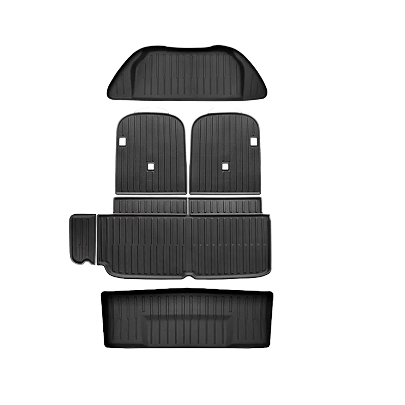 

Heavyweight TPE Rubber Car Floor Mats Waterproof Trunk Liner Fit Anti Slip for SUV Sedan Truck Van Interior Accessories Black