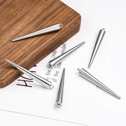38/46mm Large Tapered Pendant Stainless Steel DIY Jewelry Accessorie HIP HOP Necklace Bracelet Earring Fashion Cone Supplies
