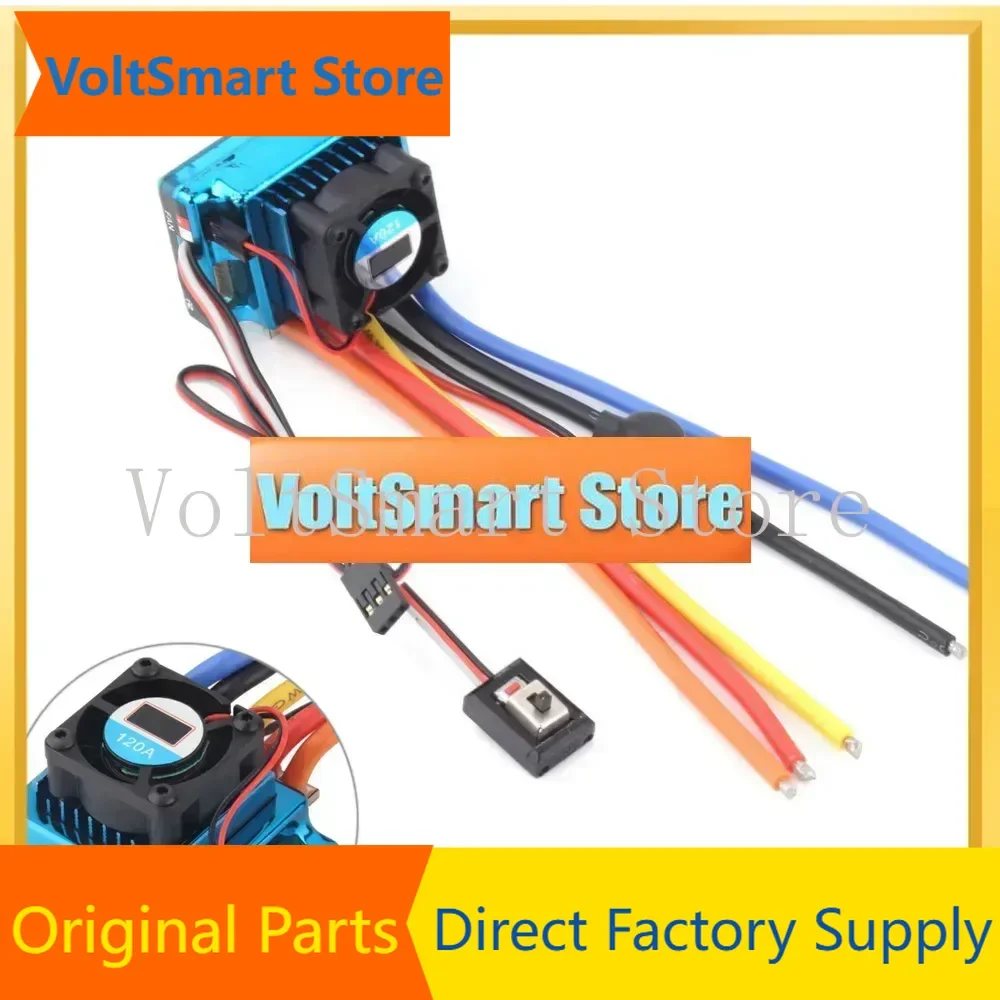 VoltSNew 120A Sensored Brushless ESC Speed Controller T Plug For 1/8 1/10 1/12 RC Car Crawler Wholesale