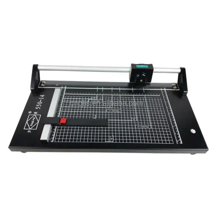 قاطعة دوارة يدوية مقاس 79 بوصة مع ماكينة تشذيب ورق الطاولة #6