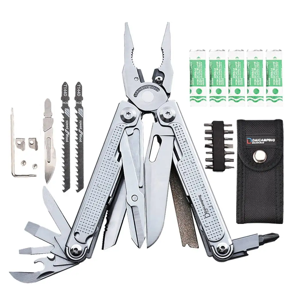 Daicamping DL30 Multitool DIY Multifunktionswerkzeug Faltbares Multitool Messer Schere Klemme EDC-Ausrüstung Manuelles Handwerkzeug Multifunktionale Zange