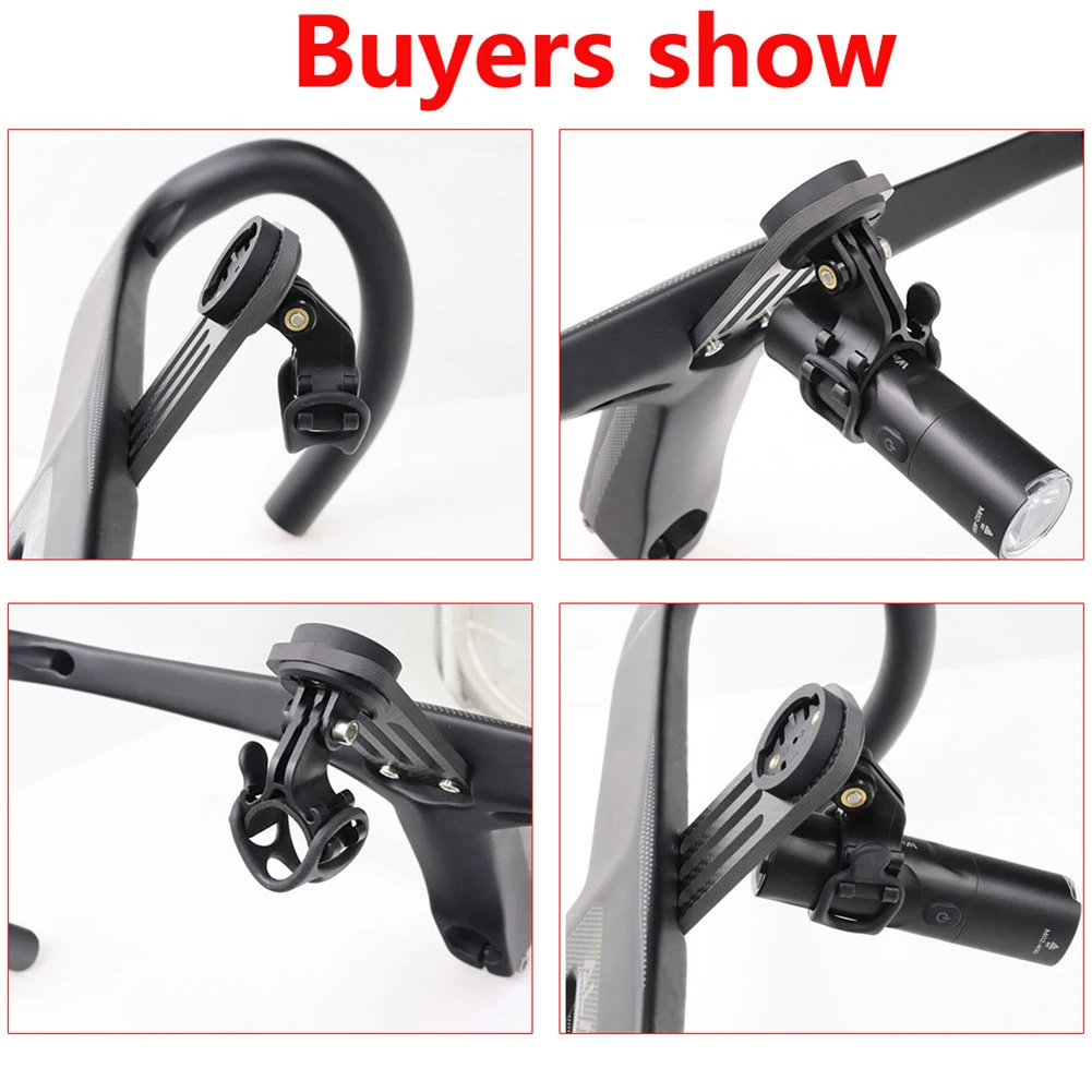 Supporto per computer da bicicletta leggero in fibra di carbonio per manubri DEDA e TOSEEK con compatibilità per base Garmin
