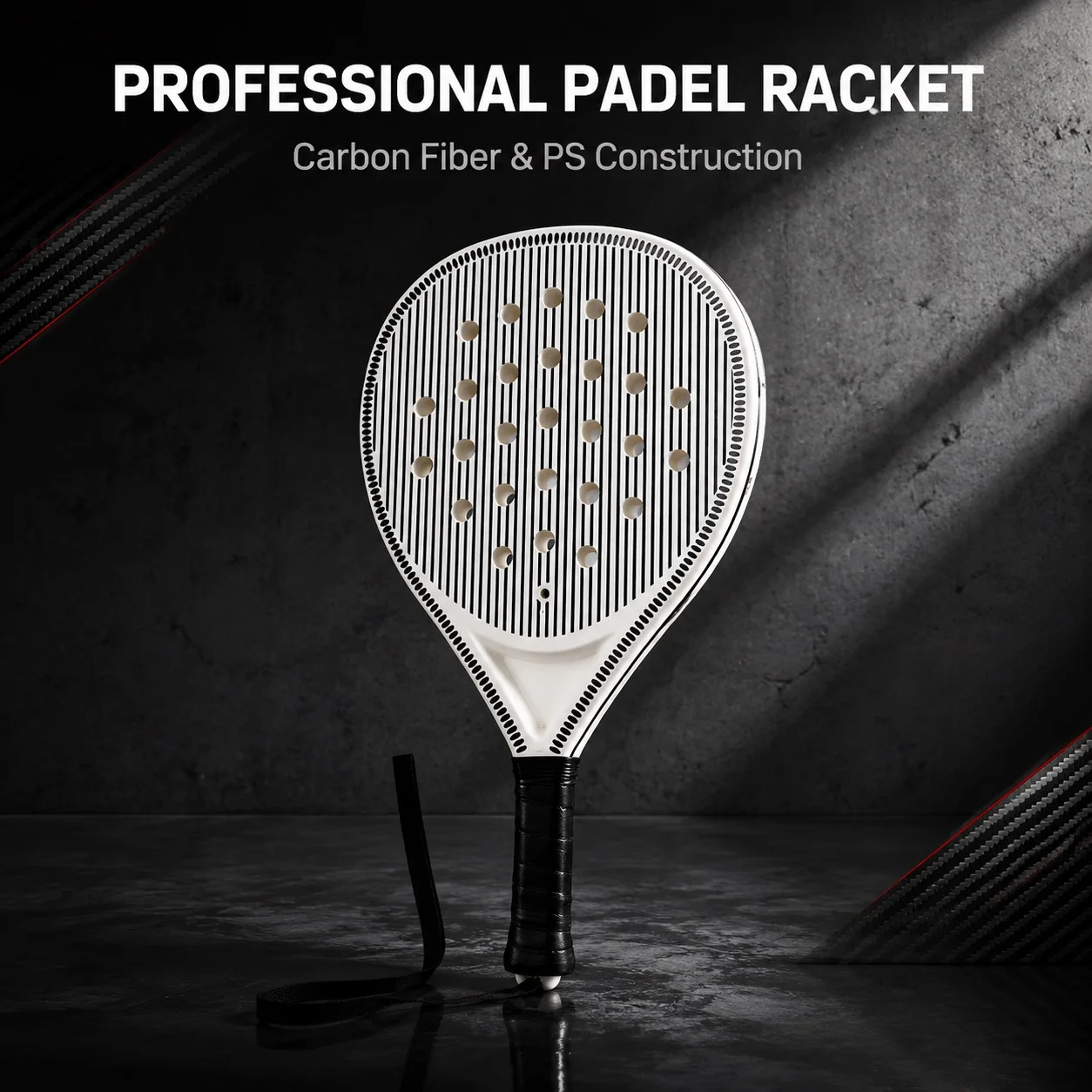 WNONSO Lightweight Padel Rackets Round Shape Control Focused Soft EVA Core Large Sweet Spot Beginners & Intermediates