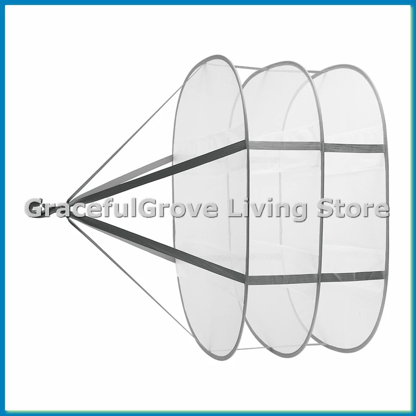 

3-уровневая сушилка для свитера, подвесная сушилка для одежды, сетчатая сушилка для белья, складные сушилки для одежды-ABFB