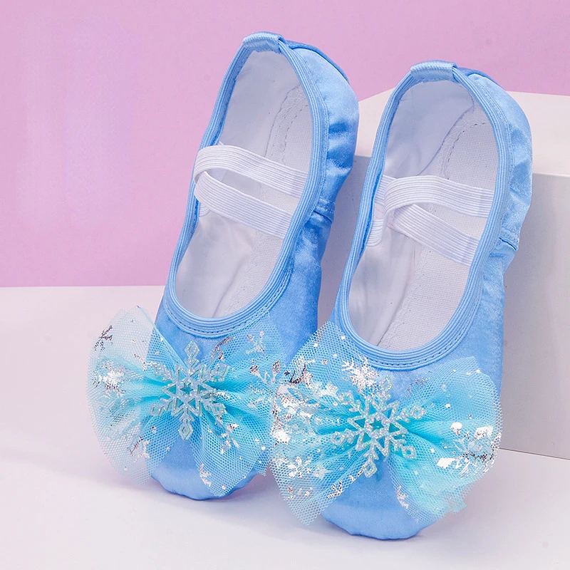 جميل الأميرة الرقص لينة سوليد حذاء باليه الأطفال الفتيات القط مخلب الصينية راقصة الباليه التمارين