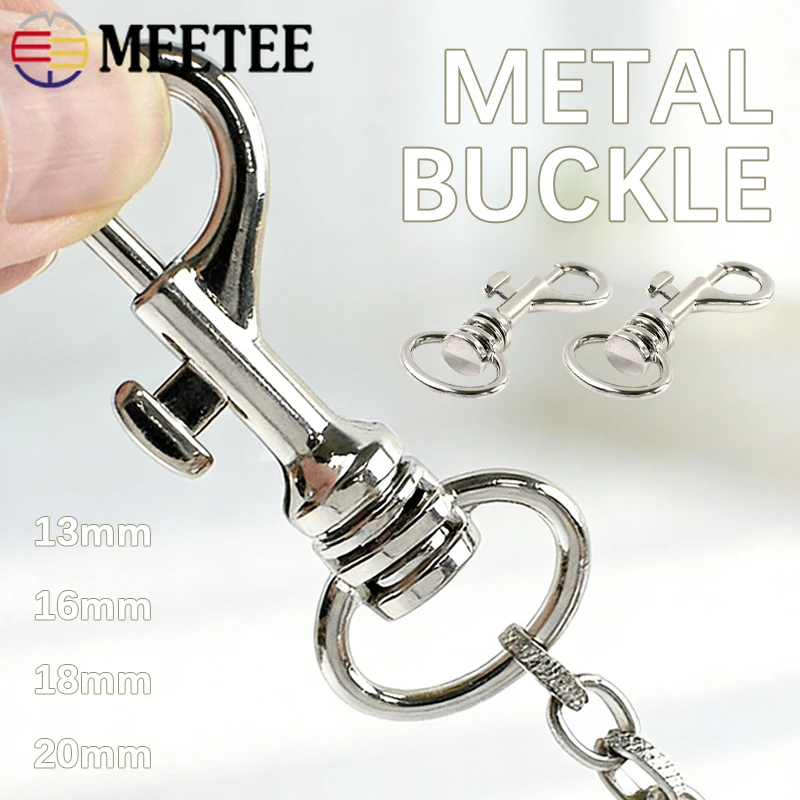 

5/10/20Pcs 13-20mm Metal Buckles Keychain Swivel Lobster Buckle Bag Strap Snap Hook Dog Collar Carabiner Clip Hardware Accessory