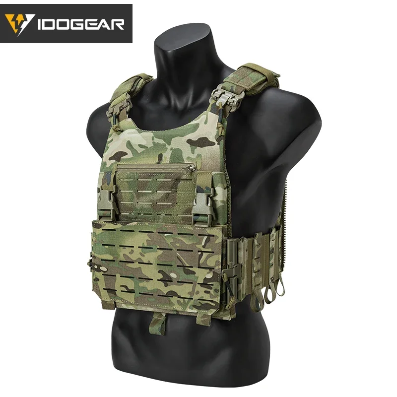 IDOGEAR LSR 500D Tactical Vest  Laser Cut Plate Quick Release Buckle Gear Hunting Accessories 3318