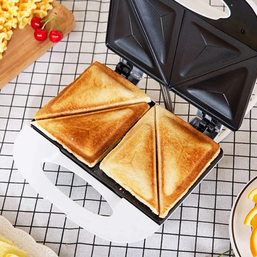 Mini máquina de desayuno, sandwichera toastie, horno multifuncional para hornear pan y pasteles, sandwichera toastie