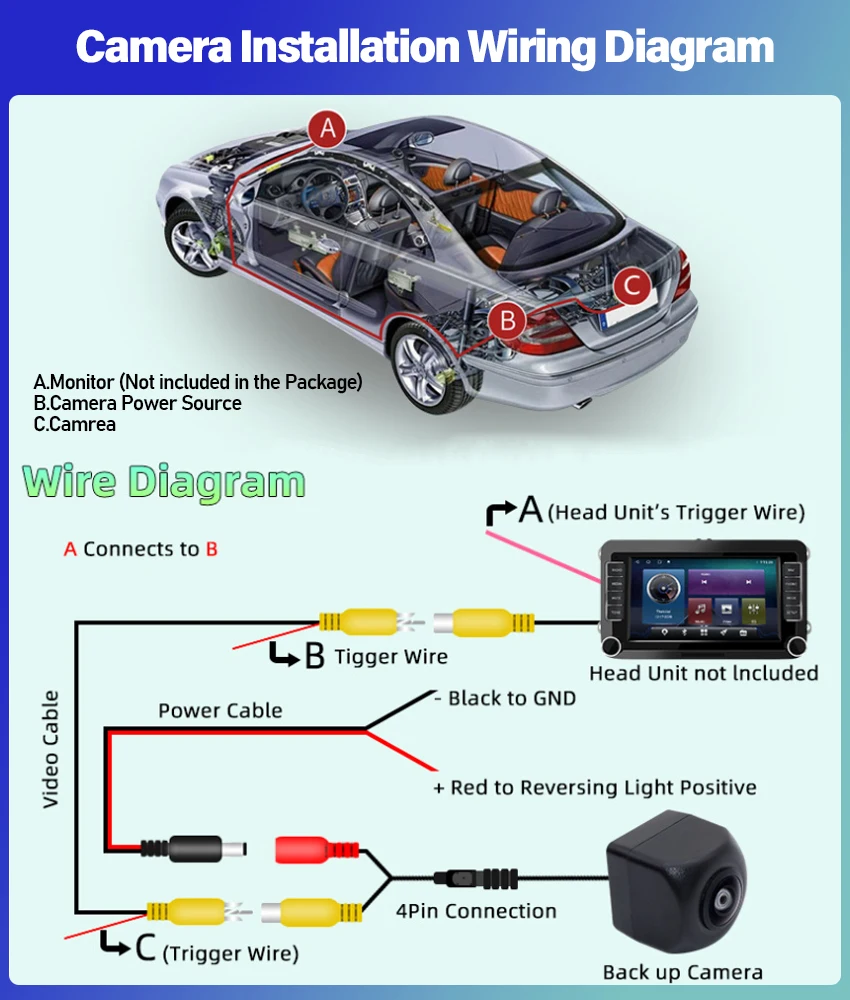 CCD HD Rear View Camera 140 Degrees for Volkswagen Jetta Bora MK4 1999~2003 2004 2005 Car Reverse Monitor view 6