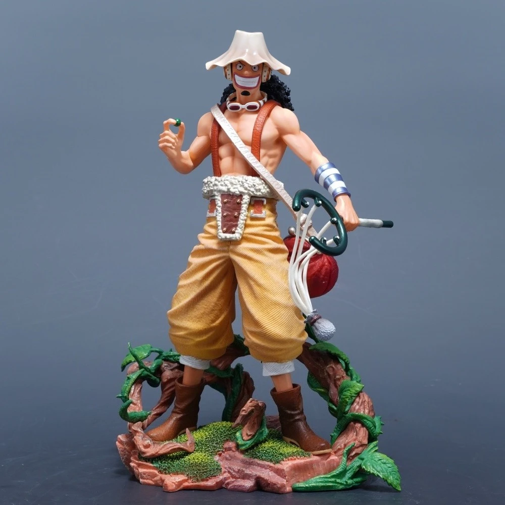25 cm/9.84in Anime Een Stuk Figuur Usopp Actiefiguren Pvc Standbeeld Desktop Ornamen Collection Model Speelgoed Geschenken