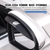 2PCS Car Rearview Mirror Eyebrow Rain Shade Rainproof Cover Visor For Toyota Alphard Vellfire 10 20 30 Series 2003-2019 2020