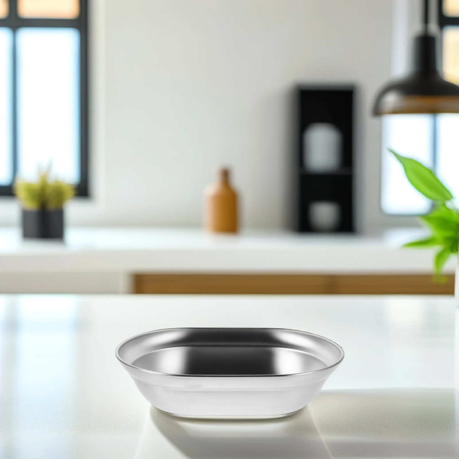 

Outdoor Stainless Steel Soup Plate Large Capacity Camping Dinnerware Portable Food Plate Multi-Function Picnic Dish