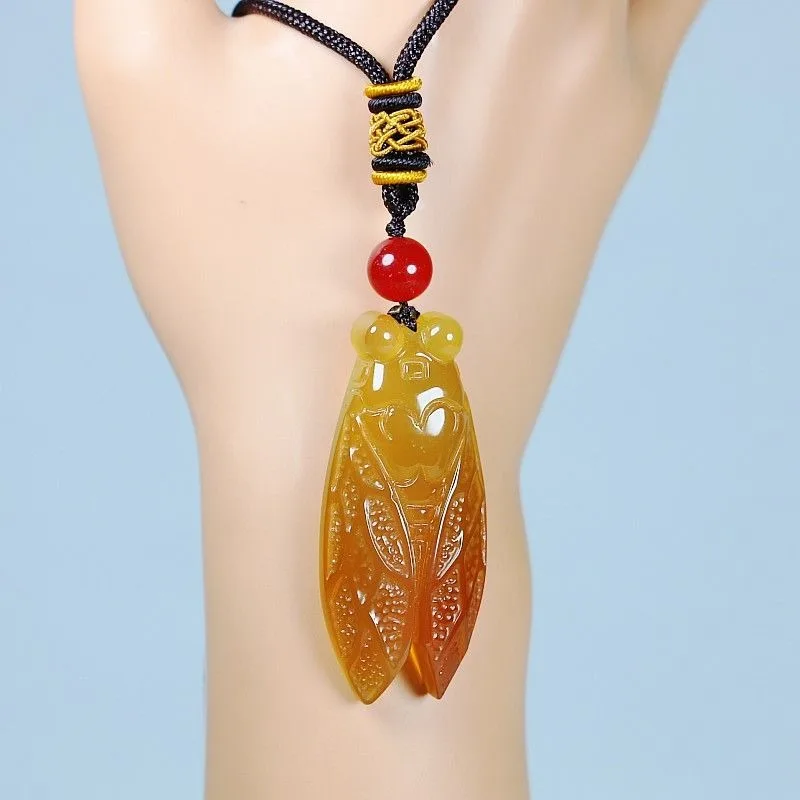 

Jade, agate, chalcedony, imperial green, stunning pendant, imperial green cicada, jade pendant