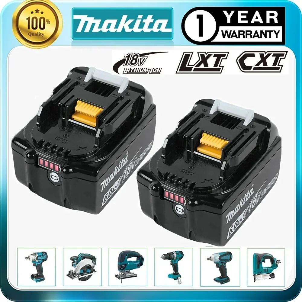 

Original Makita BL1860 BL1850B BL1850 BL1840 BL1830 Screwdriver Battery & Charger 18v Replacement Power Tool Batteries.