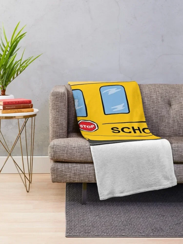 Yellow School Bus Throw Blanket manga Luxury Designer Blankets