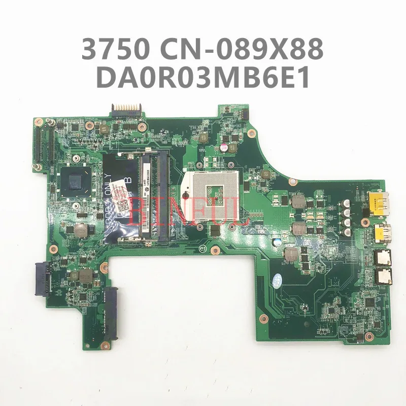 

CN-089X88 089X88 89X88 High Quality Notebook Mainboard 3750 V3750 Laptop Motherboard DA0R03MB6E1 With HM67 100% Fully Tested OK