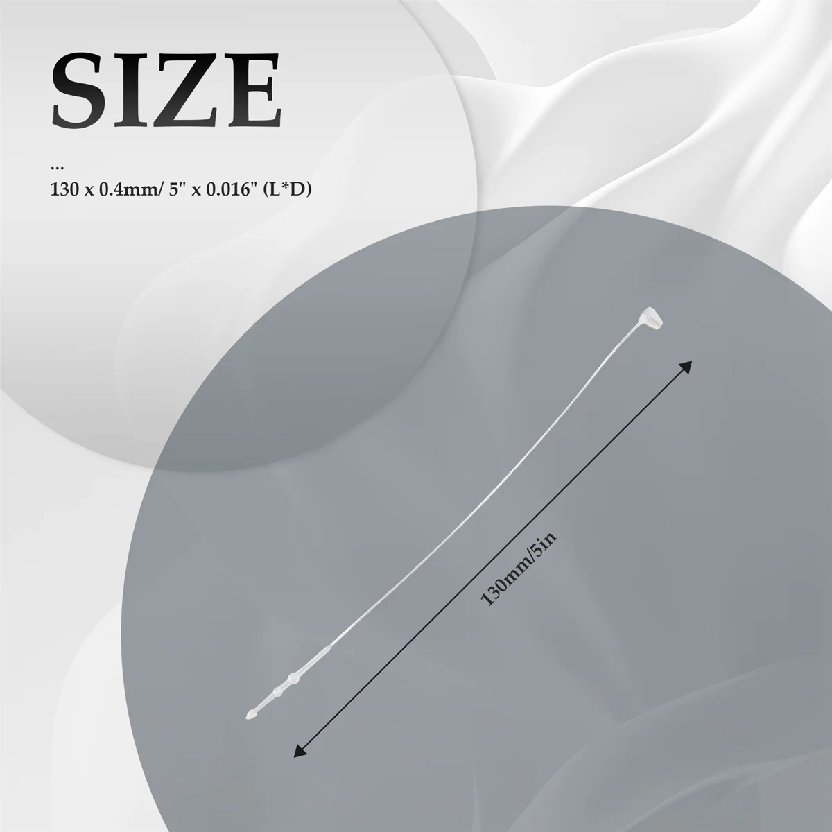 500 sztuk biały zatrzask zapięcie do metka z ceną pętelkowego 5 "130mm