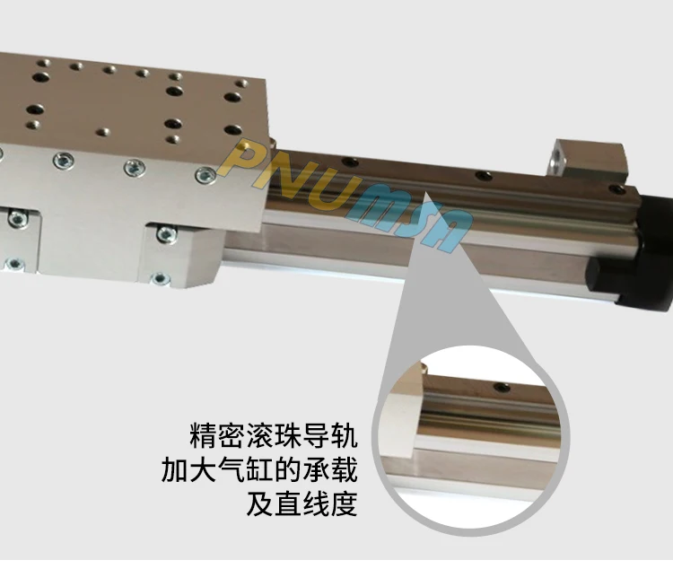 Cilindro sem haste mecânico de alta velocidade com trilho de guia OSPP25-STL-300-400-500-600-700-800