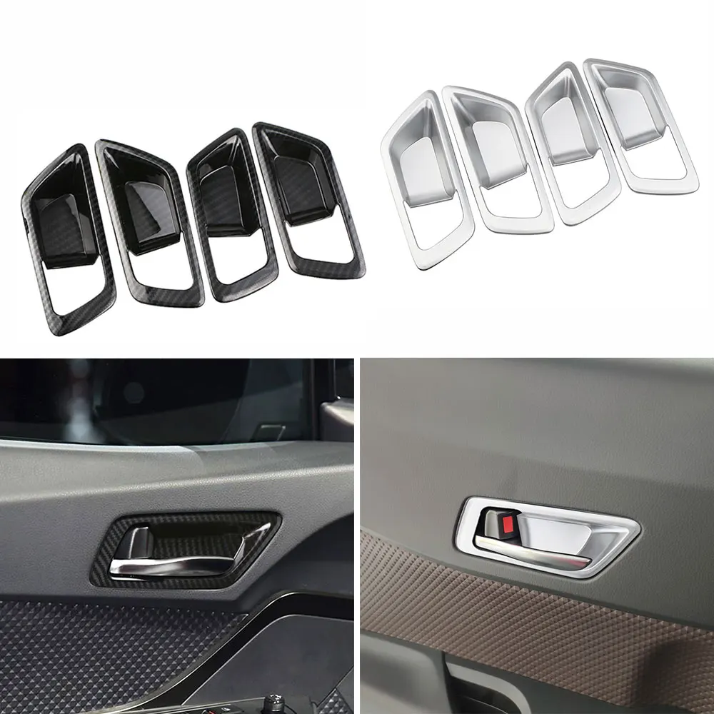 

Car Door Handle Bowl Cover for Toyota C-HR CHR 2016 - 2020 2021 2022 4Pcs Door Grab Trim Frame Sticker Interior Accessories