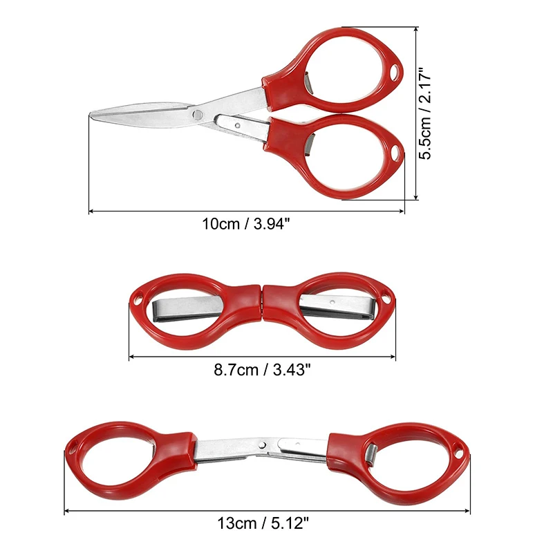 1-10Pcs Small Folding Scissors Stainless Steel Stretch Travelling Cutting Tools Multi-purpose Mini Craft Scissors
