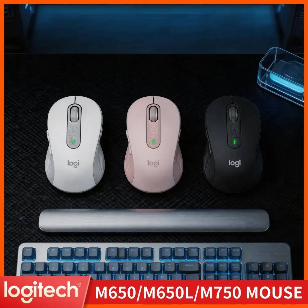Logitech M650/M650L Wireless Mouse - Sustainable Build, Silent Clicks, Rubber Grips, 24-Month Battery Life