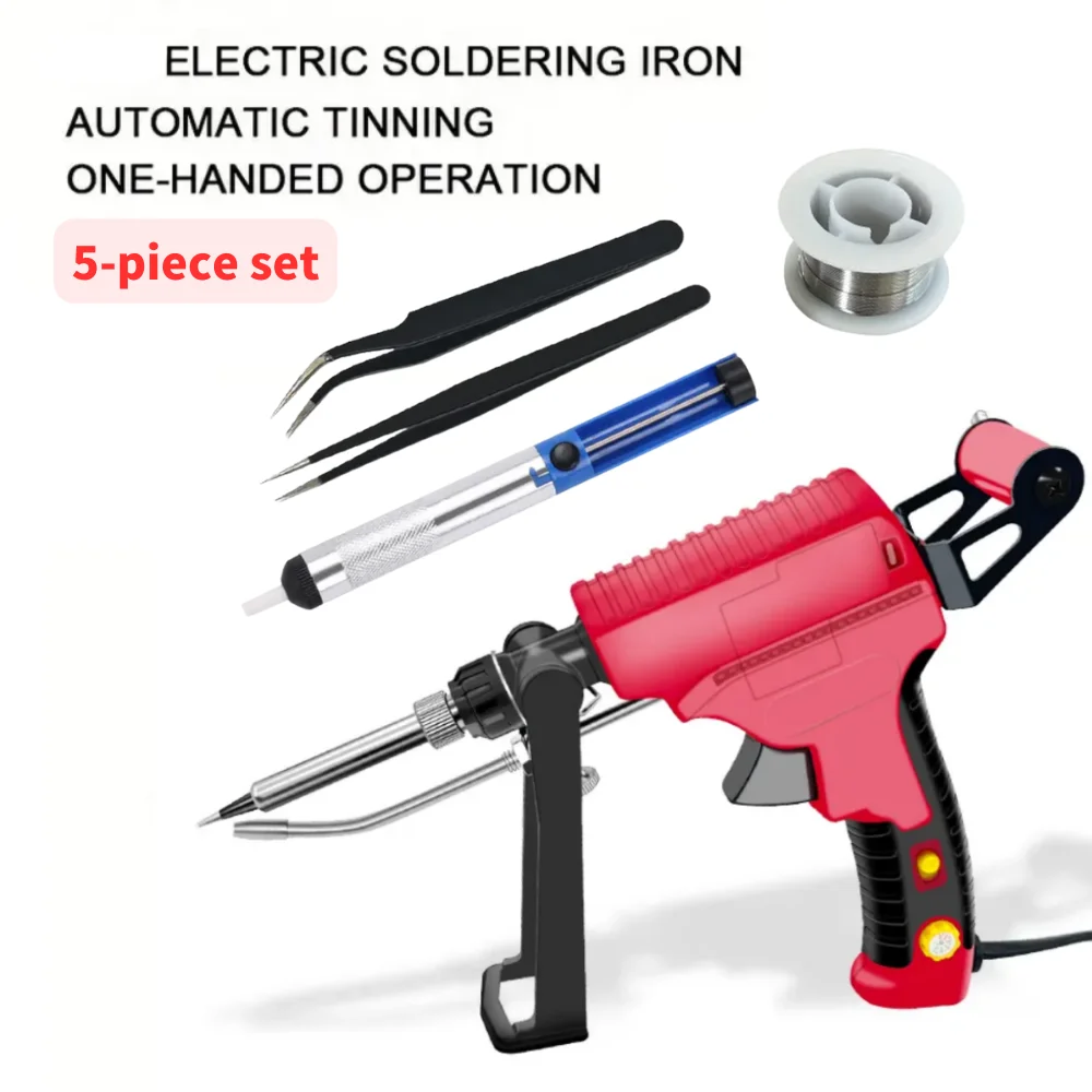 Automatic Soldering Gun Set Internal Heating Electronic Welding Repair Iron Tool Adjustment Temperature With Switch