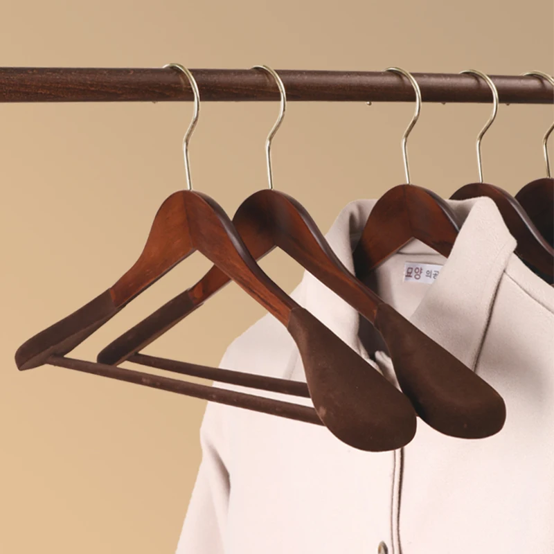 Wide Shoulder Wooden Clothes Hanger  Luxury Suit Hangers for Closet  Wardrobe Cabides Para Roupa Wide Shoulder Coat Hanger