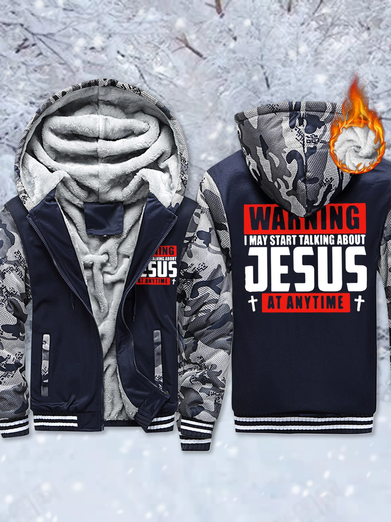 

Я могу начать говорить о Иисуса, утепленные флисовые куртки с принтом, мужская удобная верхняя одежда с карманами, зимняя толстовка на молнии, теплое базовое пальто