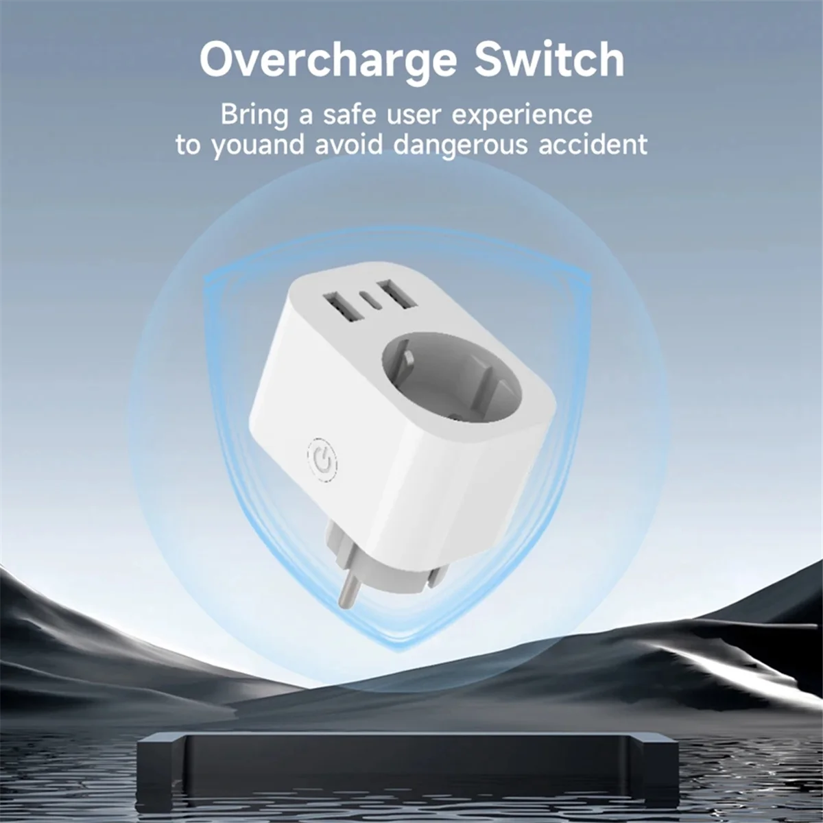 RISEN 16A Tuya Smart Plug Presa con porte USB veloci PD Monitor di alimentazione Temporizzazione e conto alla rovescia Smart Home tramite Alexa Home EU PLUG