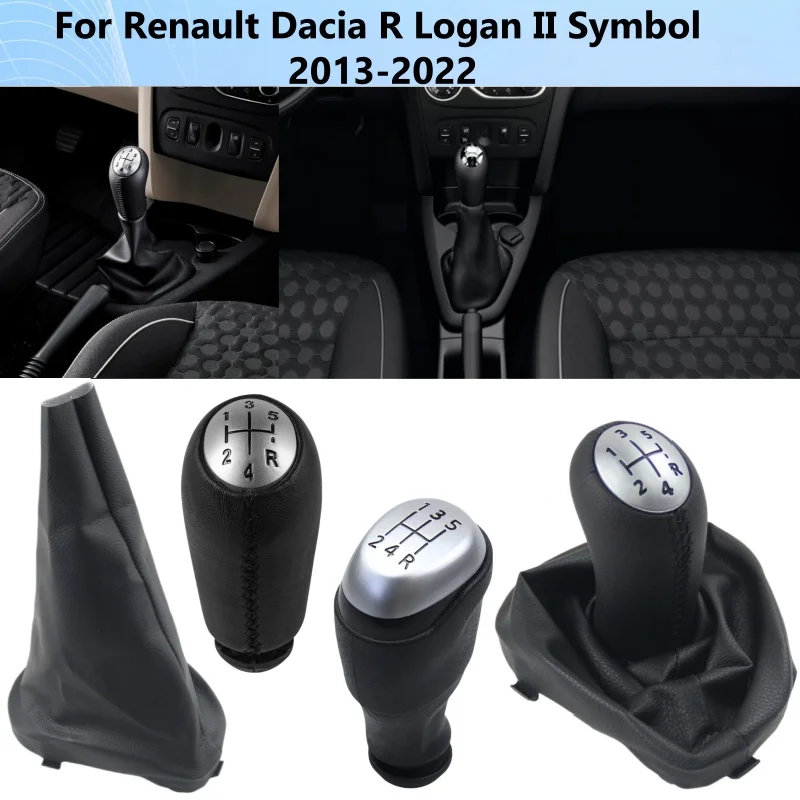 Para Renault Dacia R Logan II Symbol 2013-2022, Palanca de Cambios Manual, Funda para Palanca de Cambios, Empuñadura de Transmisión