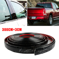 10FT Black Trim Molding Car Door Side Tailgate Decorate Protect Strip Trucks For SUV Car Decoration Accessories