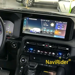 12.3Inch Qled screen For Toyota Prado Land Cruiser 250 Lc250 2023 2024 Android 13 Car Multimedia Video Player Navigation CarPlay