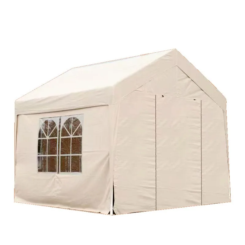 4 Leg Pop Up Canopy Tent with Side Wall Panels, Waterproof Outdoor Shade for Vendor Stall, Campsite & Vehicle Parking
