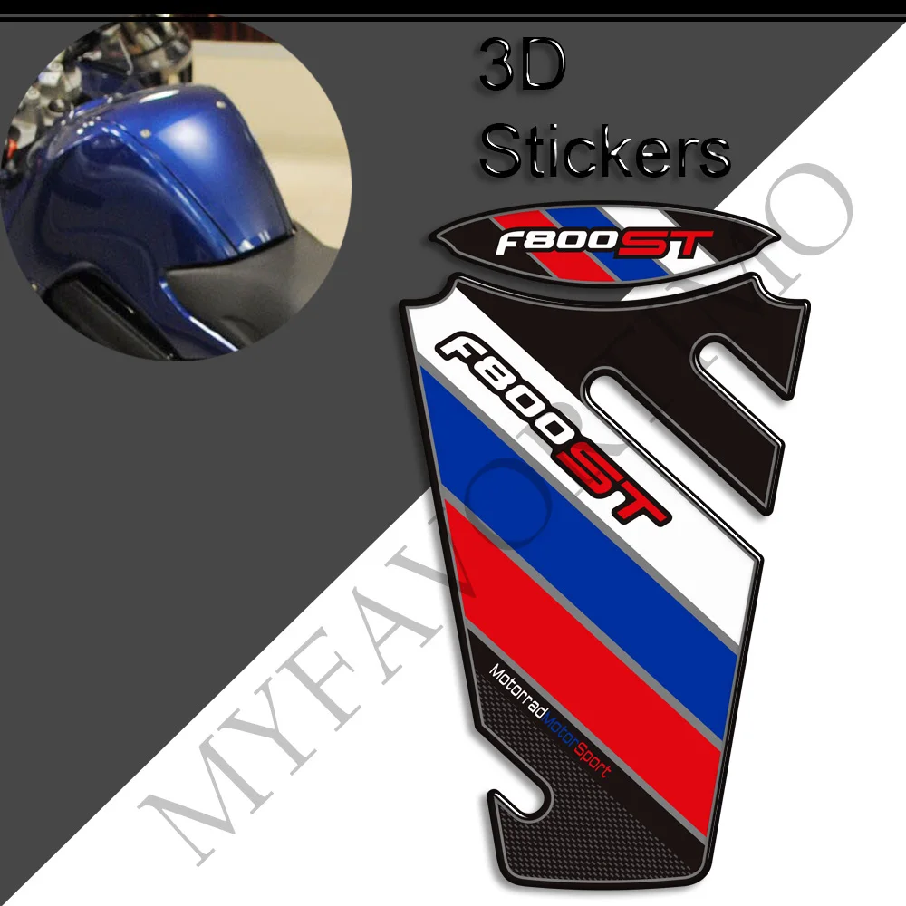 

For BMW F800ST F800 F 800 S ST 3D Stickers Motorcycle Tank Pad Cap Grips Gas Fuel Kit Knee Protection Decals
